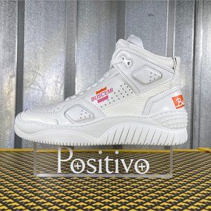 Buscemi Basket White/Pink High Top Sneaker US 8